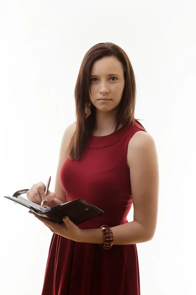 Mujer joven en vestido — Foto de Stock