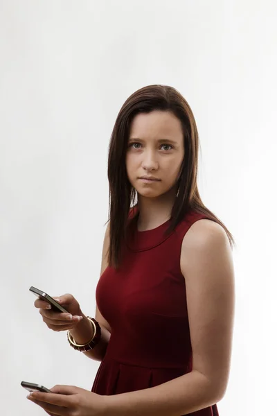 Mujer joven en vestido — Foto de Stock