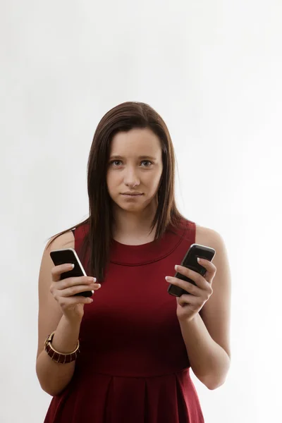 Young woman in dress — Stock Photo, Image