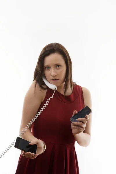 Young woman in dress — Stock Photo, Image