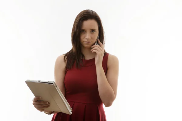 Young woman in dress — Stock Photo, Image