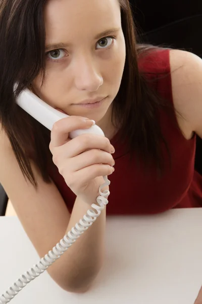 Young woman in dress — Stock Photo, Image