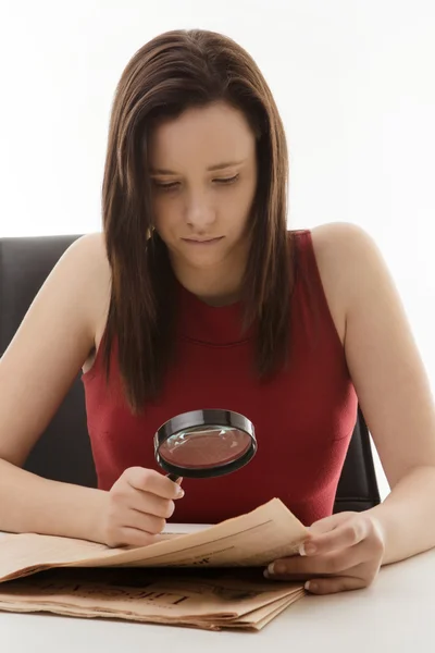 Young woman in dress — Stock Photo, Image