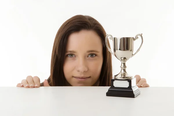 Jonge vrouw in jurk — Stockfoto