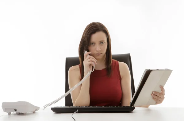 Werkende vrouw — Stockfoto