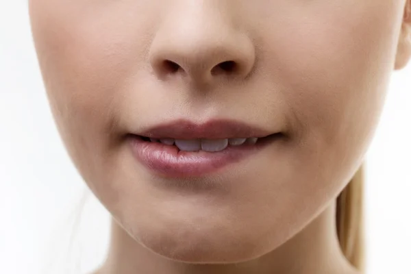 Primer plano de la cara de mujer — Foto de Stock