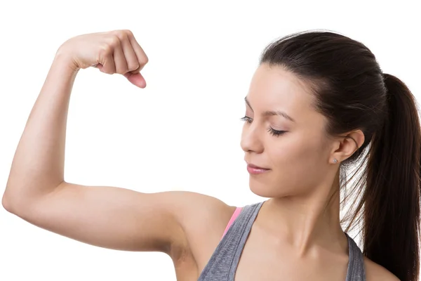 Flexing muscles — Stock Photo, Image