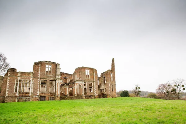 Houghton House Ruined Grade One Listed Building Mansion House Bedfordshire — Stock Photo, Image