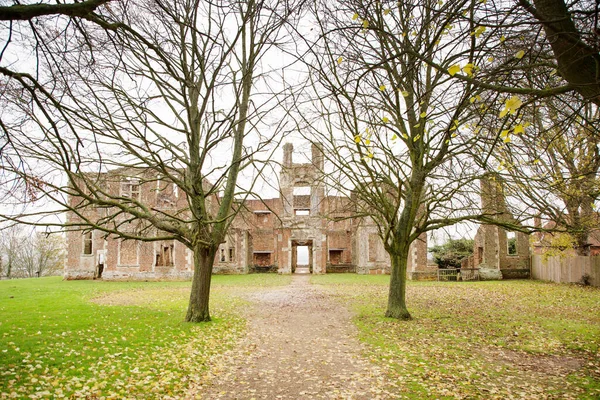 Houghton House Ruined Grade One Listed Building Mansion House Bedfordshire — Stock Photo, Image