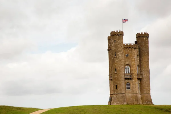 Beautiful Image Cotswolds Countryside England View Broadway Tower Royalty Free Stock Images