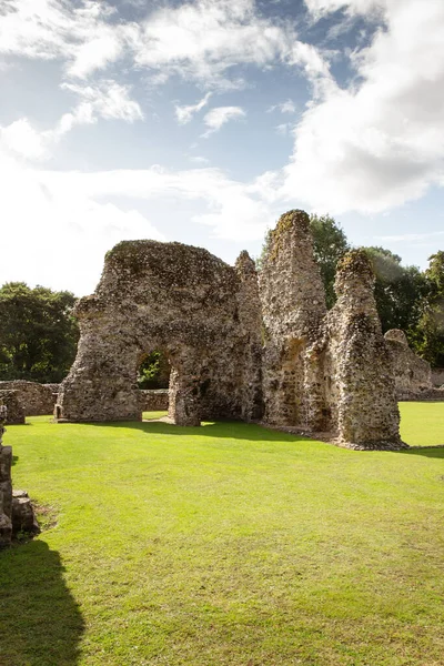 Ruiny Klasztoru Thetford Priory Dom Klasztorny Cluniac Thetford Norfolk Anglia — Zdjęcie stockowe