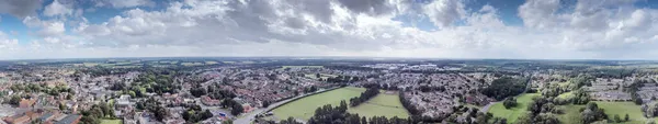 Vista Panorâmica Aérea Cidade Thetford Inglaterra — Fotografia de Stock