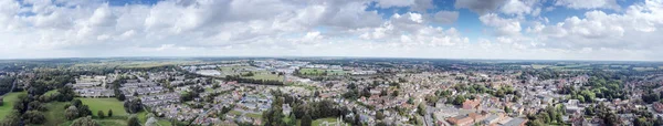 Vista Panorâmica Aérea Cidade Thetford Inglaterra — Fotografia de Stock