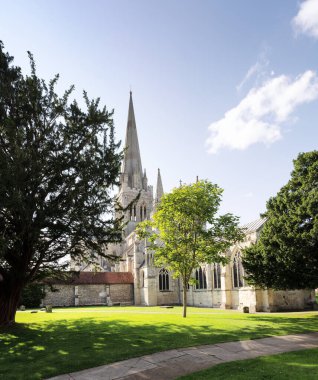 Chichester Katedrali güneşli bir bahar gününde