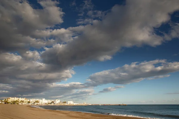 Seeblick Auf Die Einfahrt Den Hafen Von Benalmadena — Stockfoto