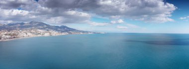 İspanya 'nın kostüm hattının panoramik hava görüntüsü