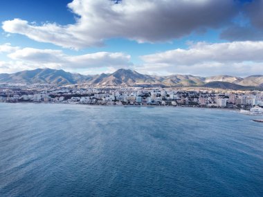 İspanya 'daki Benalmadena' nın hava manzarası