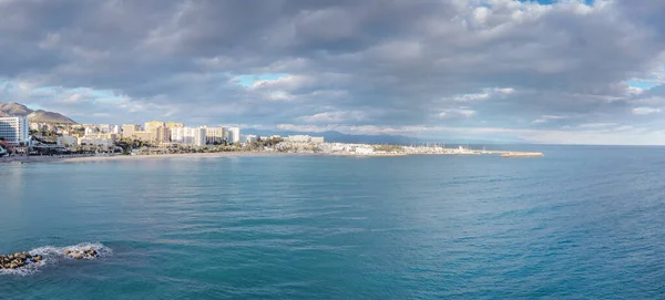 Vista Aerea Panoramica Della Costiera Benalmadena Spagna — Foto Stock