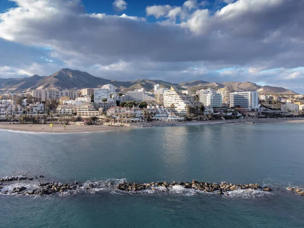 İspanya 'daki Benalmadena' nın hava manzarası