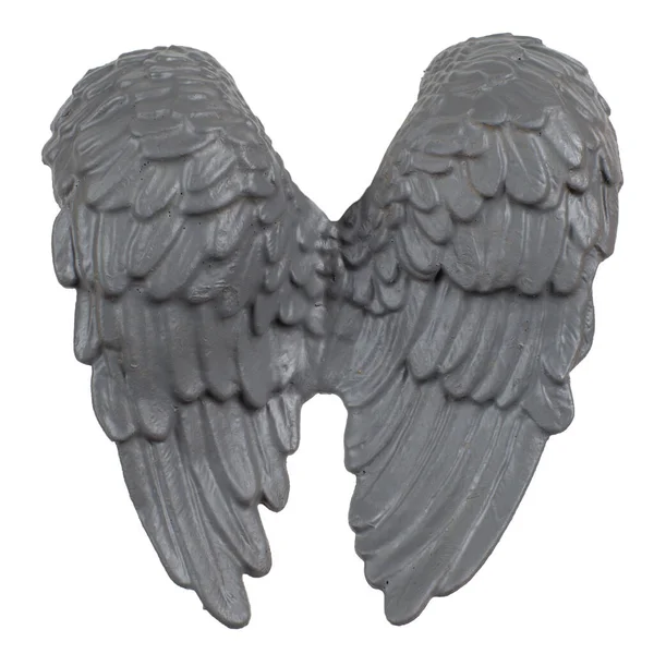 Stilleven Beeld Van Engel Vleugels Witte Achtergrond — Stockfoto