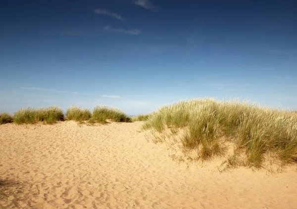 Wydmy Wzdłuż Kosztów Norfolk Starym Hunstanton — Zdjęcie stockowe