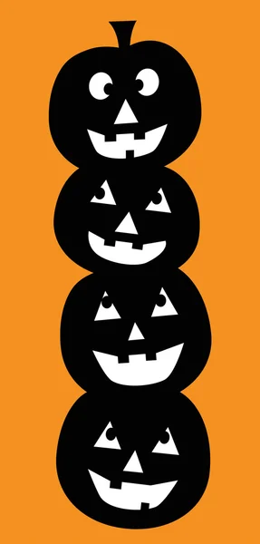 Citrouilles d'Halloween — Image vectorielle