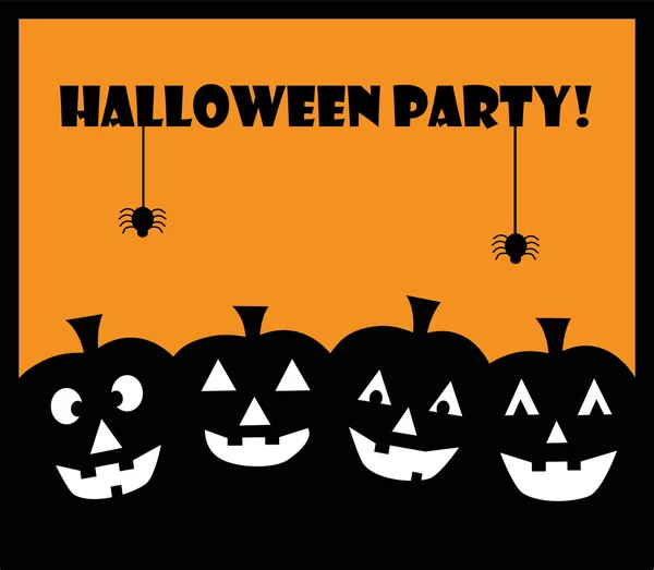 Party Halloween dýně — Stockový vektor