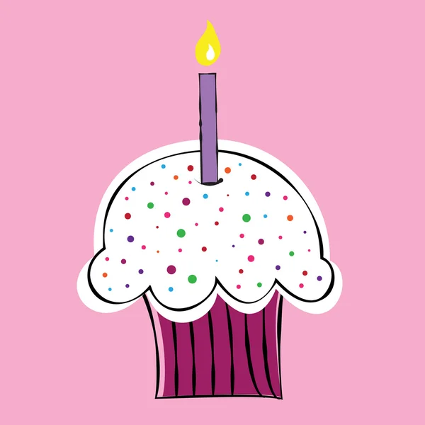 Gâteau d'anniversaire — Image vectorielle