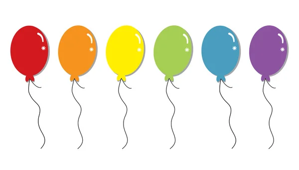 Globos coloridos — Vector de stock