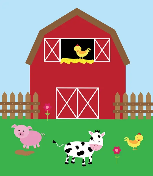 Barnyard — Stock Vector