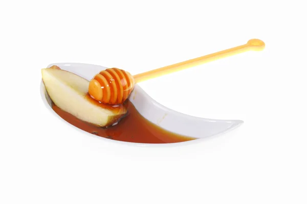 Apple and honey — Stock Photo, Image