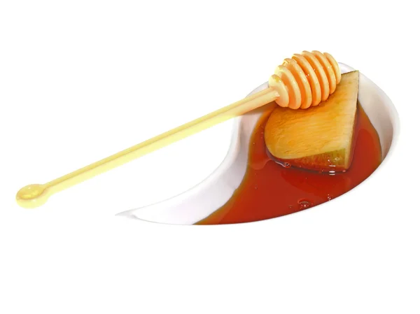 Apple and honey — Stock Photo, Image