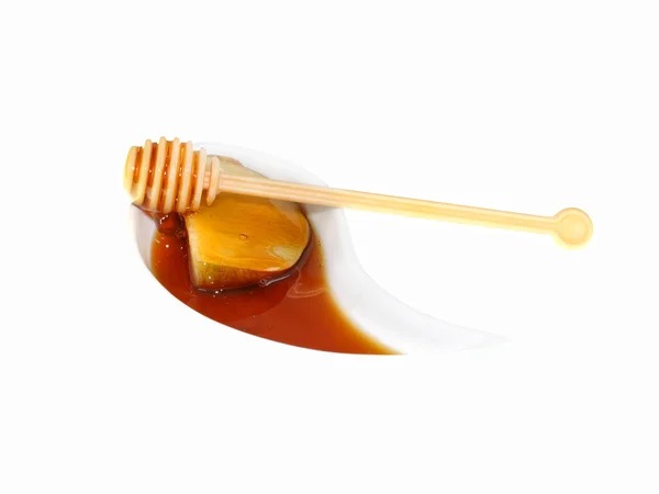 Apple and honey — Stock Photo, Image