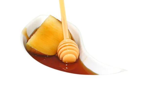 Apple and honey — Stock Photo, Image
