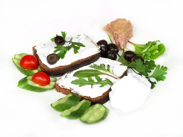 Fresh sandwich with tuna — Stock Photo, Image