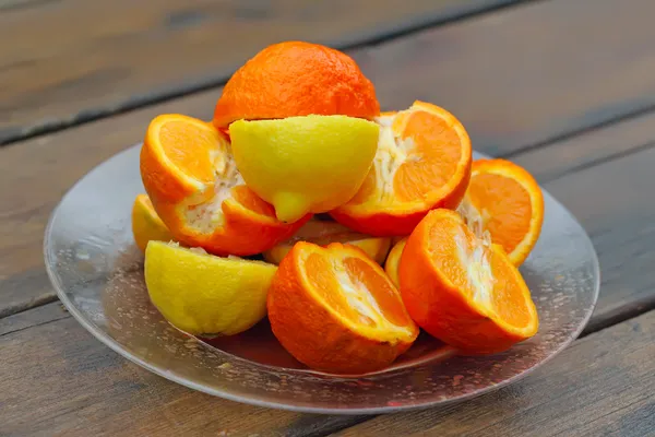 Orangen und Zitronen — Stockfoto
