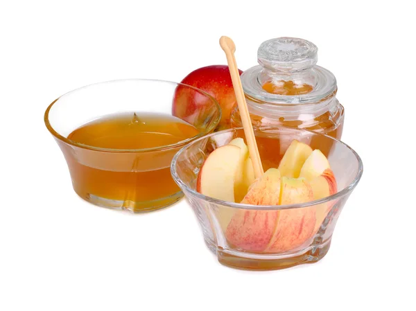 Apple and honey — Stock Photo, Image