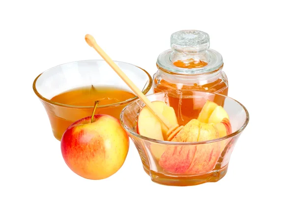 Apple and honey — Stock Photo, Image