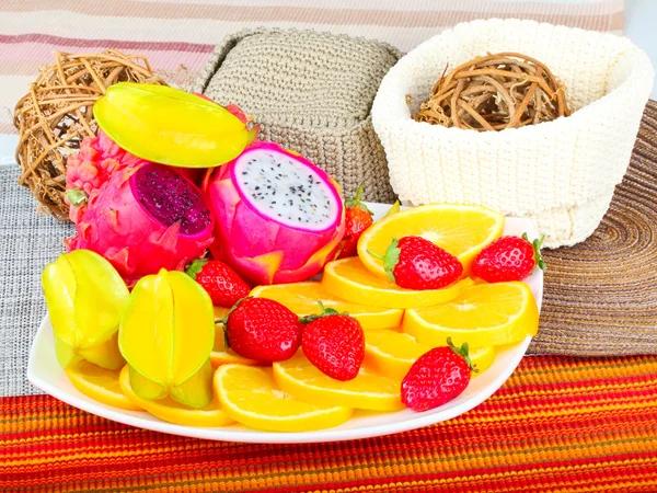 Exotic Fruit Dish — Stock Photo, Image