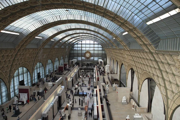 Paříž Francie Února 2019 Zvýšený Pohled Orsay Museum Musee Orsay — Stock fotografie