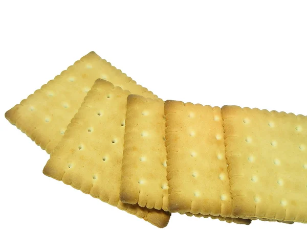 Sušenky izolovaných na bílém — Stock fotografie