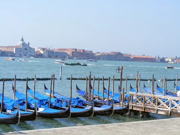 Gôndolas em Veneza — Fotografia de Stock