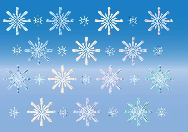 Snowflakes background — Stock Vector