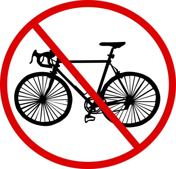 No bicycle — Stock Vector