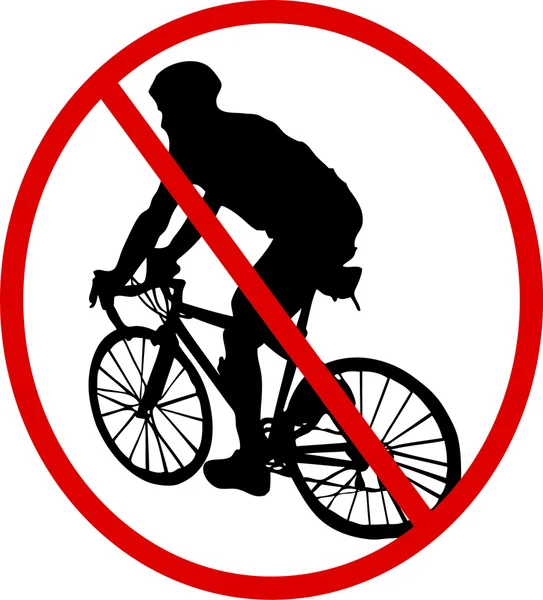 No bicycle — Stock Vector