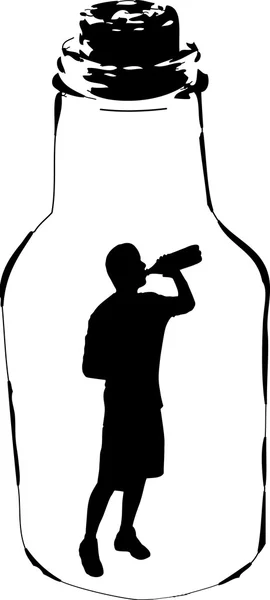 Alcoholism — Stock Vector