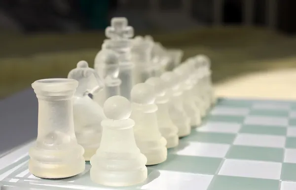 Glass chess — Stock Photo, Image