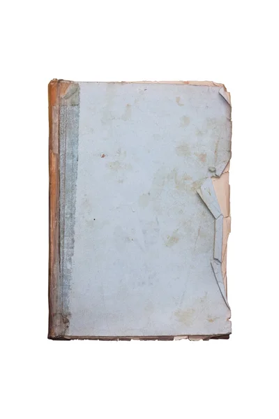 Damaged old book on white Stock Picture