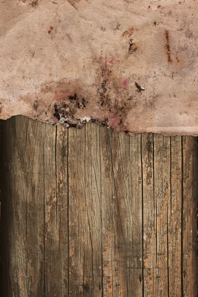 Dark old paper on a wooden background — Stock Photo, Image