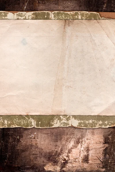 Faded old paper on a grungy background — Stock Photo, Image